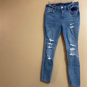 Hot Kiss Mid Rise Skinny Ankle Jeans